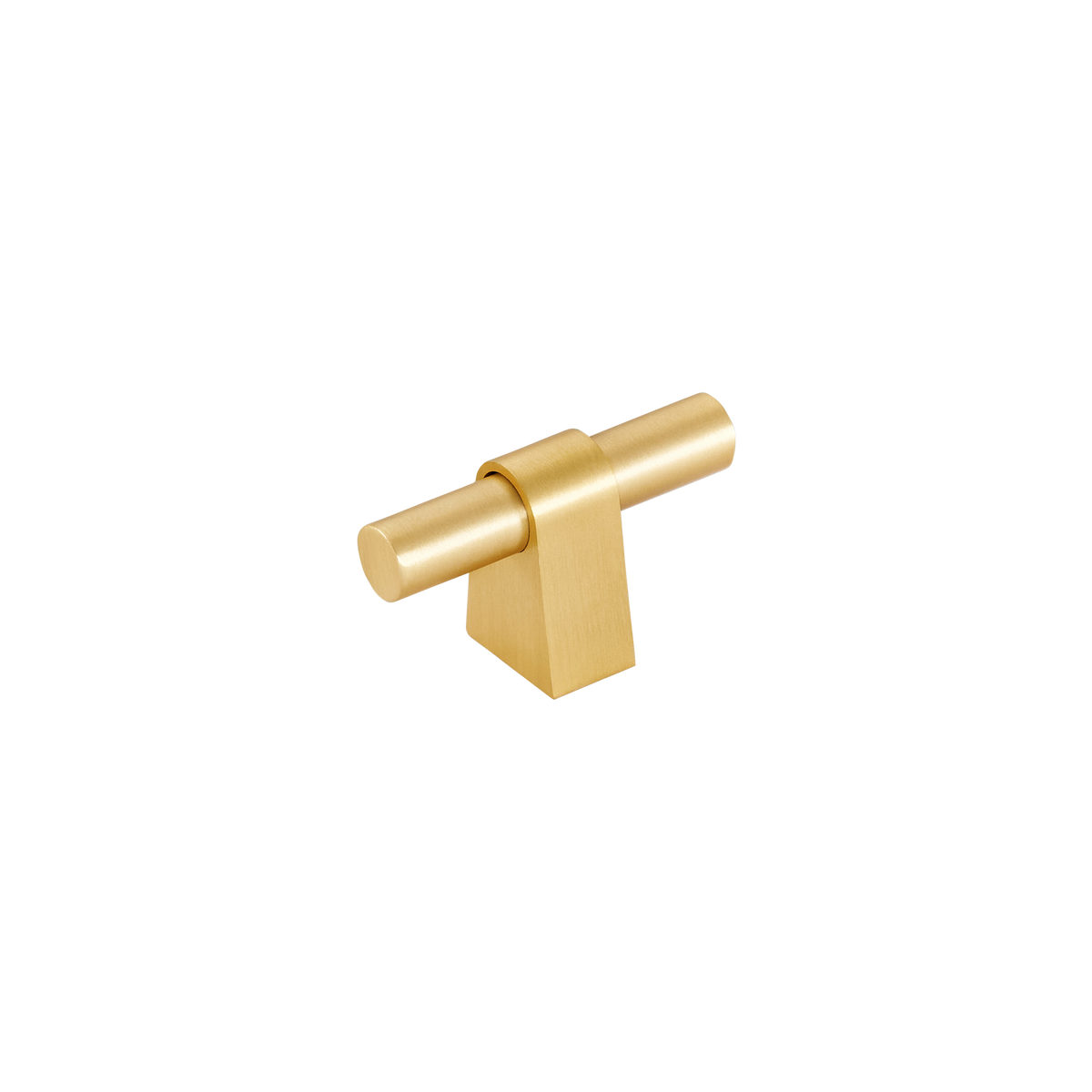 Momo Loreto T Knob 60mm in Brushed Matt Brass