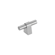 Momo Loreto T Knob 60mm in Brushed Nickel