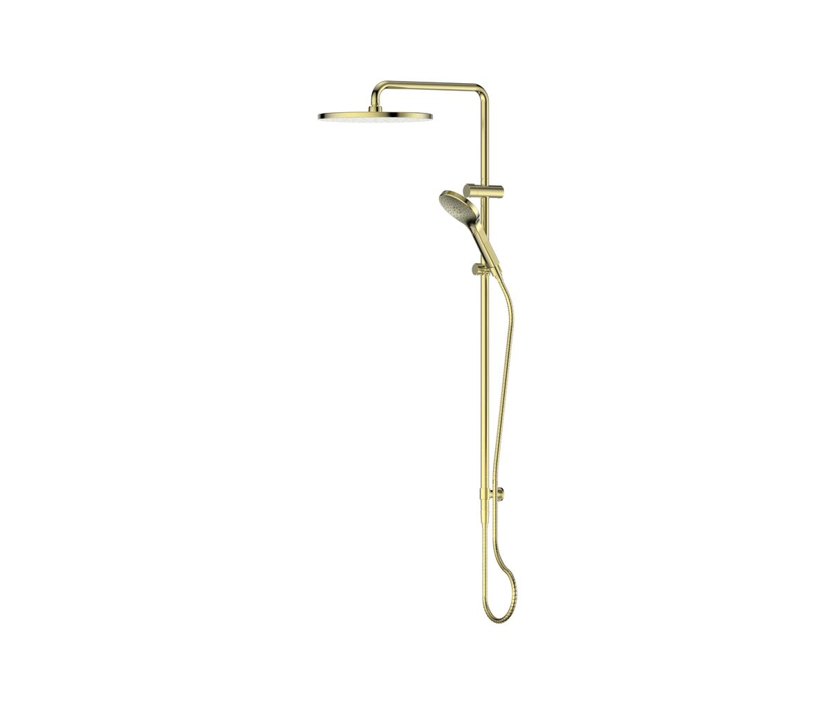 Lavish BubbleJET Twin Rail Shower - PVD Brushed Brass