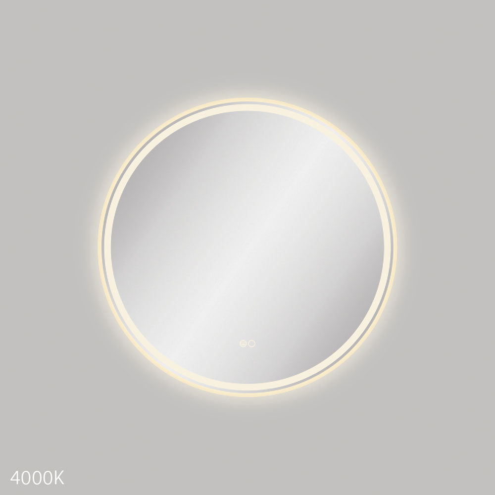Reba LED Urban Brass Framed Mirror, 700mm