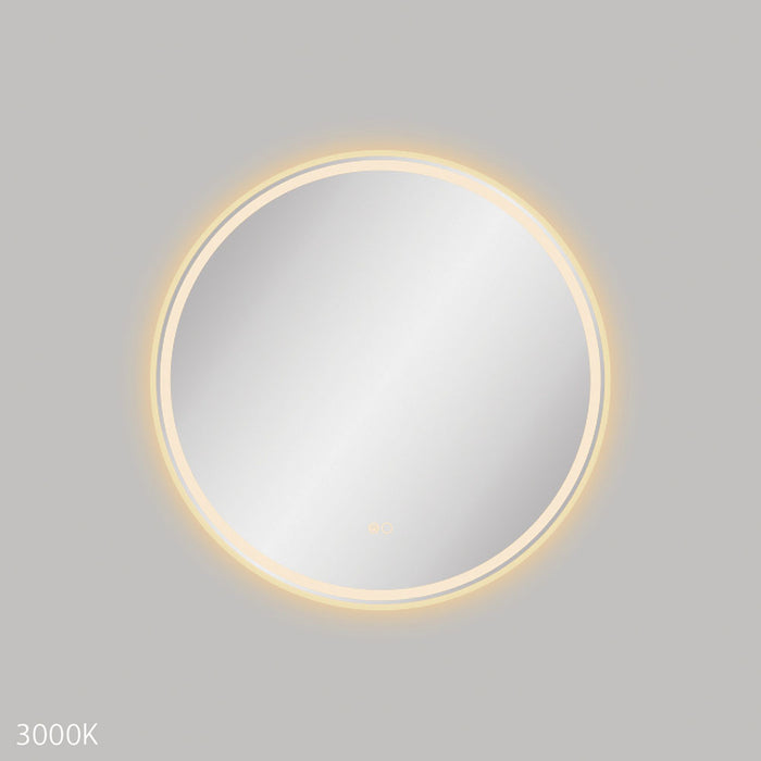 Reba LED Urban Brass Framed Mirror, 700mm
