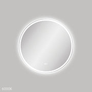 Reba LED Matte White Framed Mirror, 700mm
