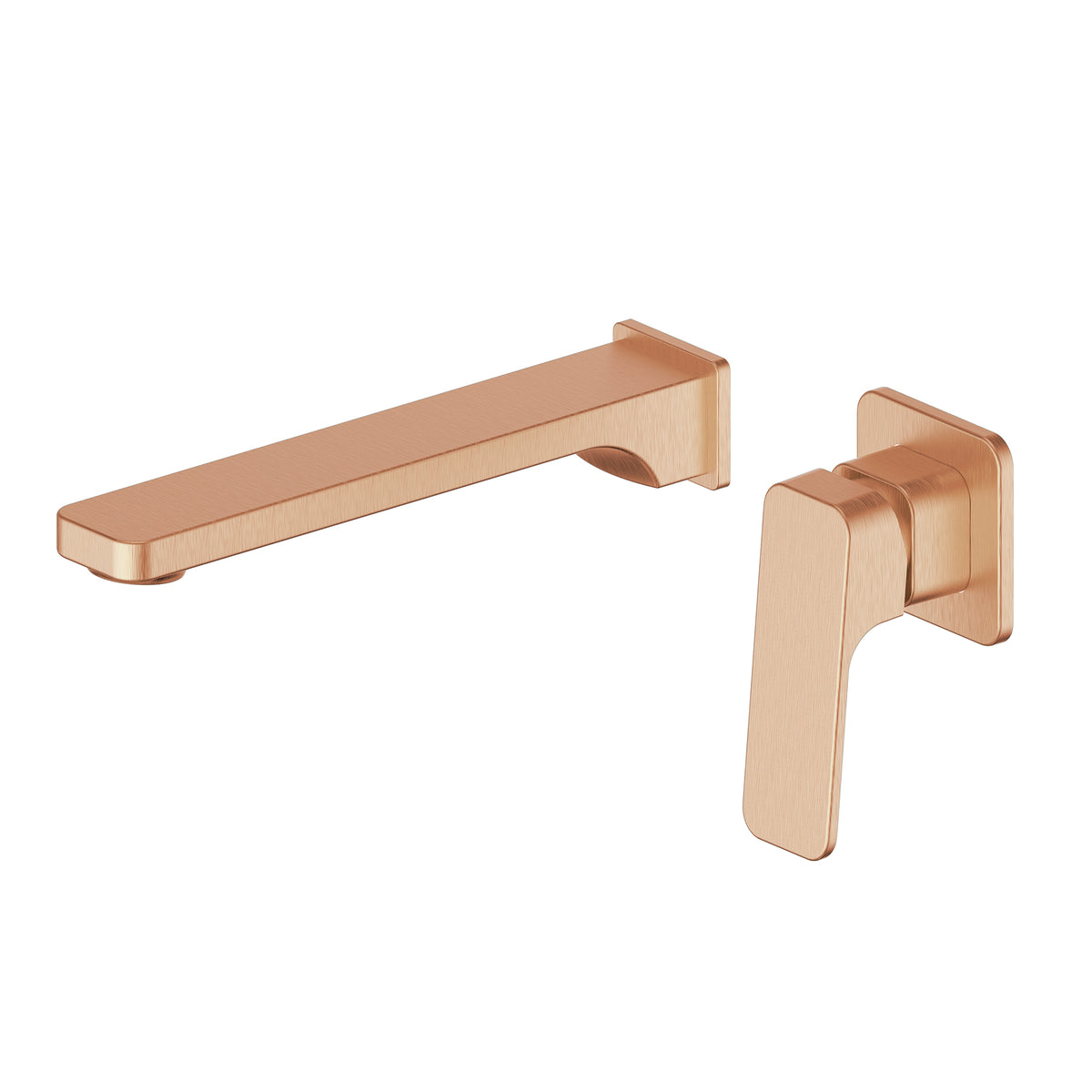 Swept Wall Basin/Bath Mixer - PVD Brushed Copper