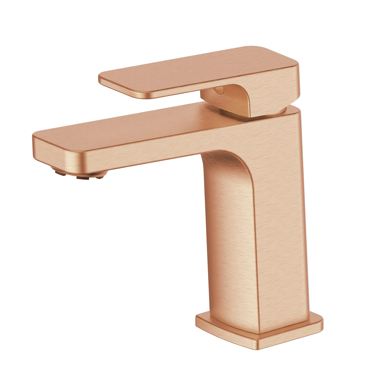 Swept Basin Mixer - PVD Brushed Copper