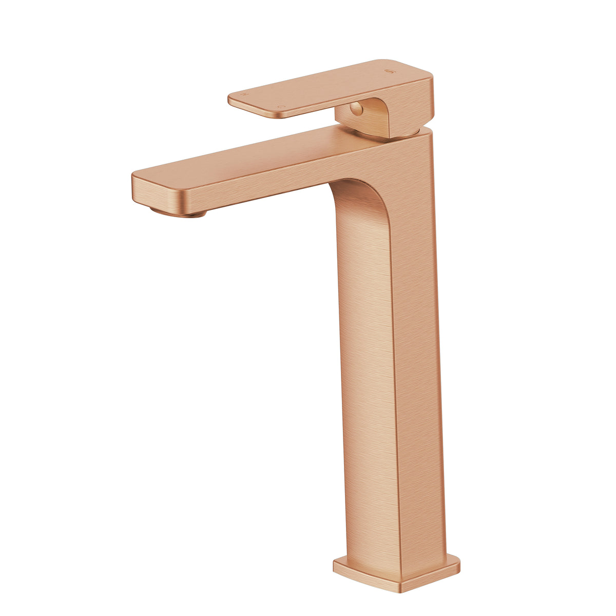 Swept Tower Basin Mixer - PVD Brushed Copper