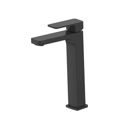 Greens Swept Tower Basin Mixer - PVD Matte Black