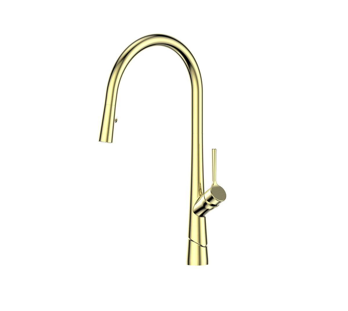 Lustro II Pull-Down Sink Mixer - PVD Brushed Brass