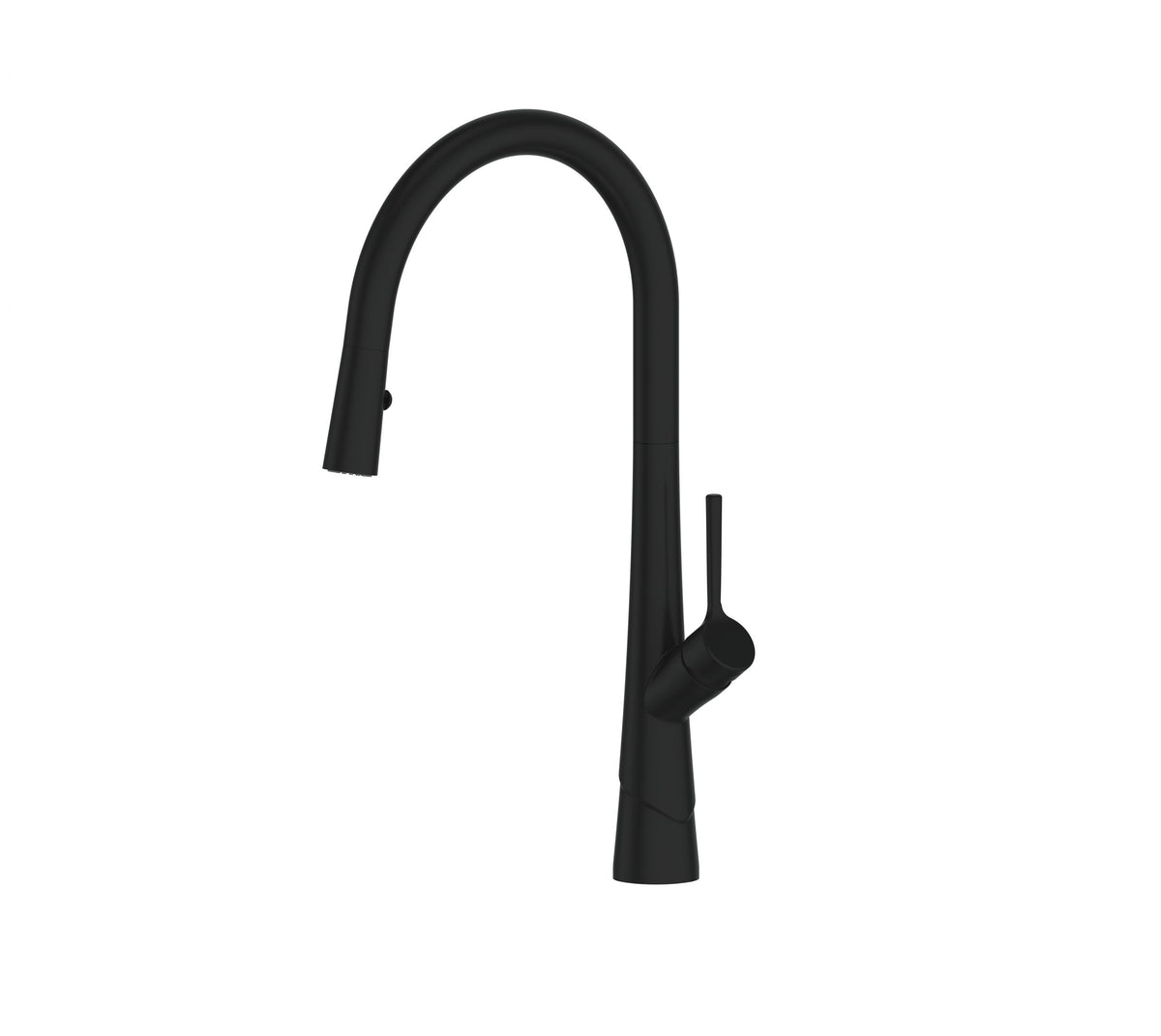 Lustro II Pull-Down Sink Mixer - PVD Matte Black