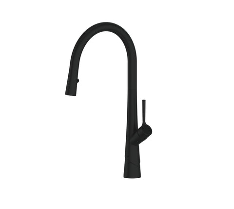 Greens Lustro II Pull-Down Sink Mixer - PVD Matte Black