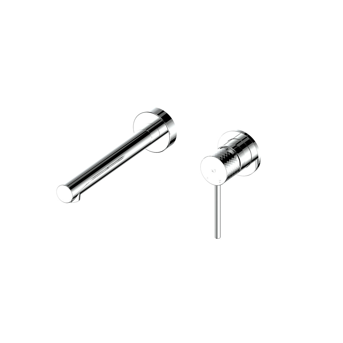Mika Wall Basin/Bath Mixer - Chrome