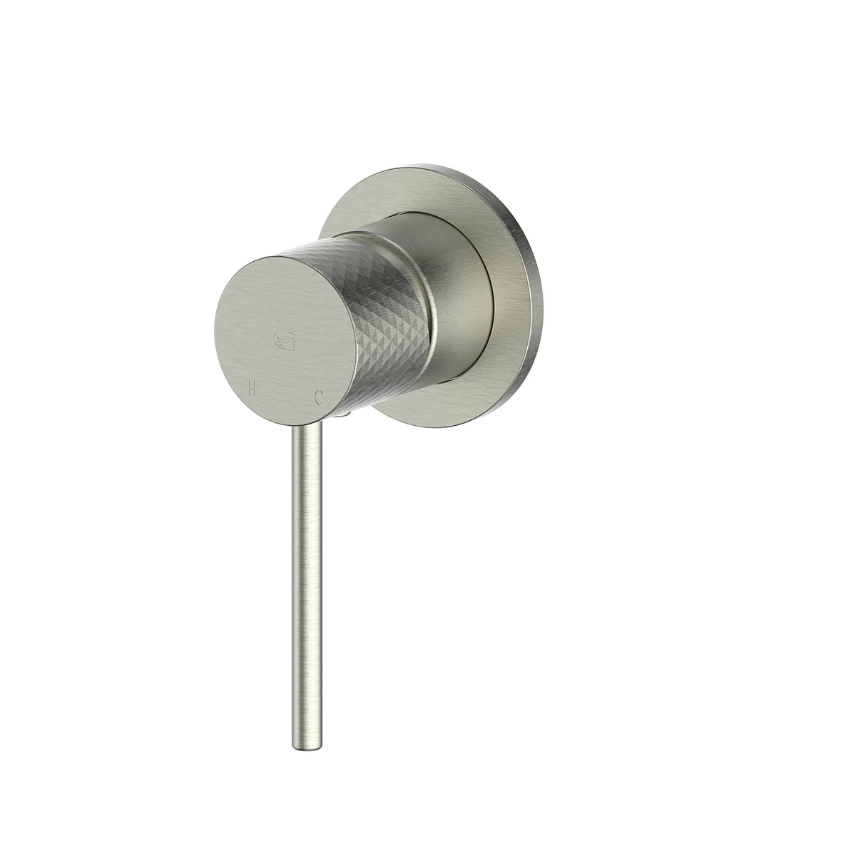 Mika Shower Mixer w/Mini Plate - PVD Brushed Nickel