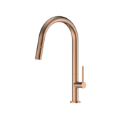 Tesora Pull Down Sink Mixer - PVD Brushed Copper