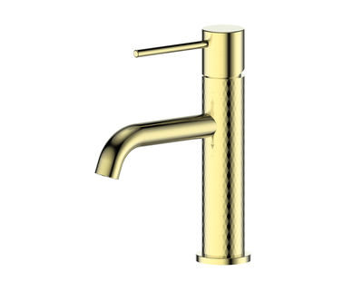 Greens Tesora Basin mixer - PVD Brushed Brass