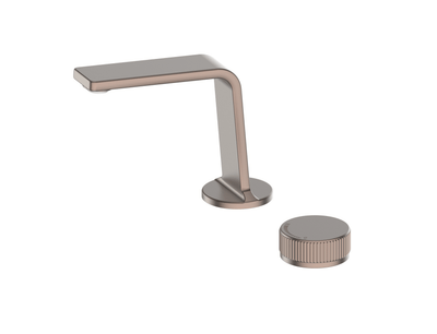 Greens Venza Two Hole Deck Mounted Basin Mixer - PVD Brushed Bronze