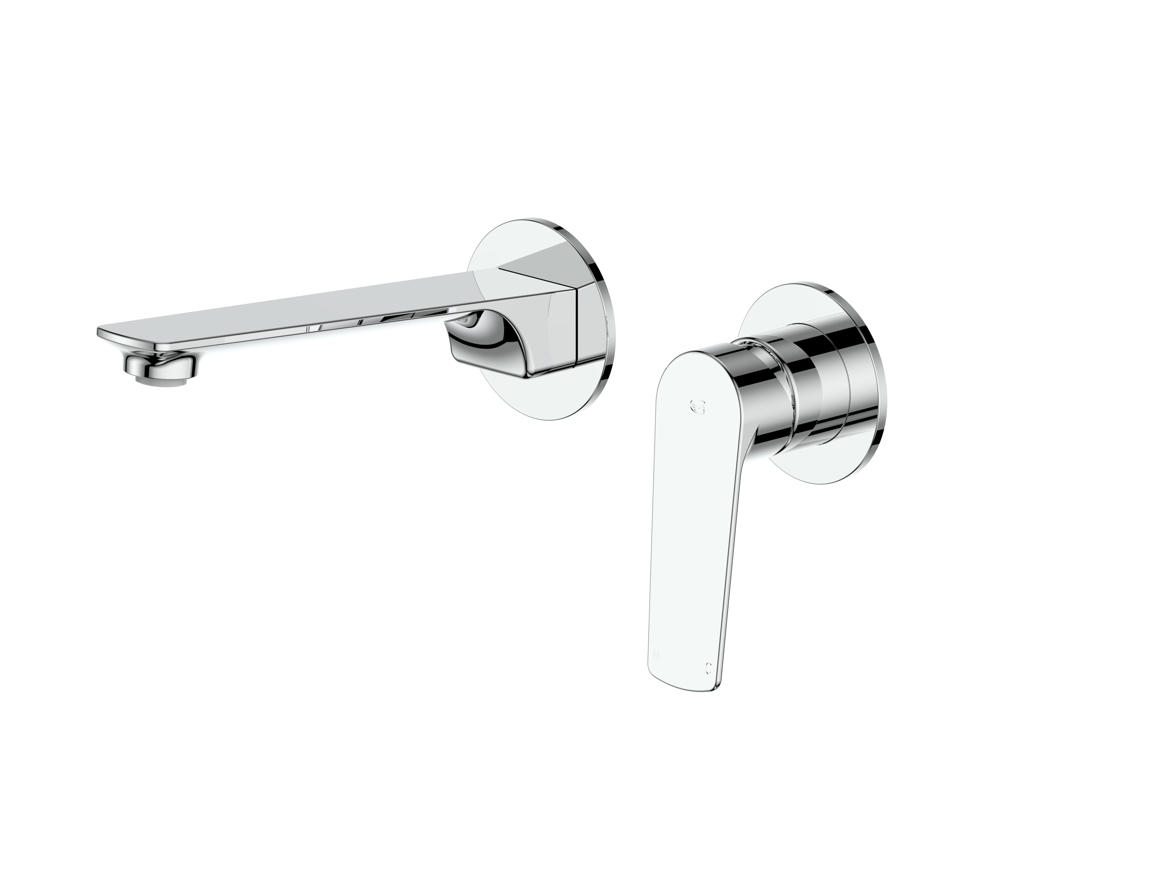 Greens Novi Wall Basin/Bath Mixer Set Chrome