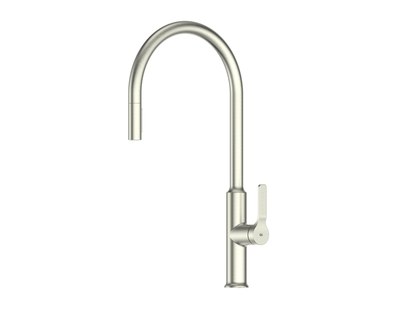 Greens Craft Pulldown Kitchen Mixer with Chef's Spout - PVD Brushed Nickel