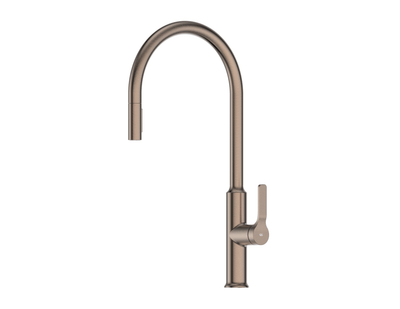 Greens Craft Pulldown Kitchen Mixer with Chef's Spout - PVD Brushed Bronze