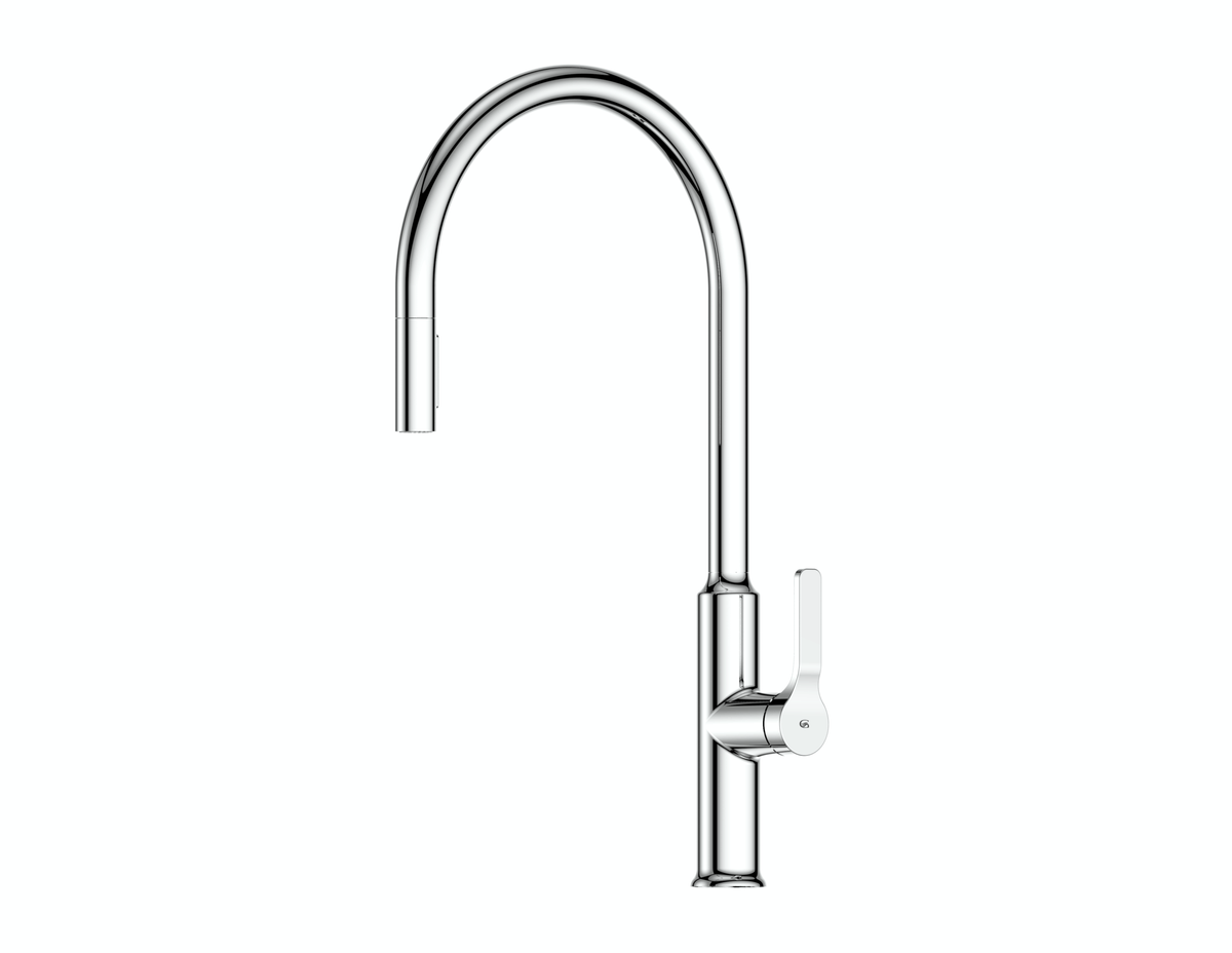 Craft Pulldown Kitchen Mixer with Chef's Spout - Chrome