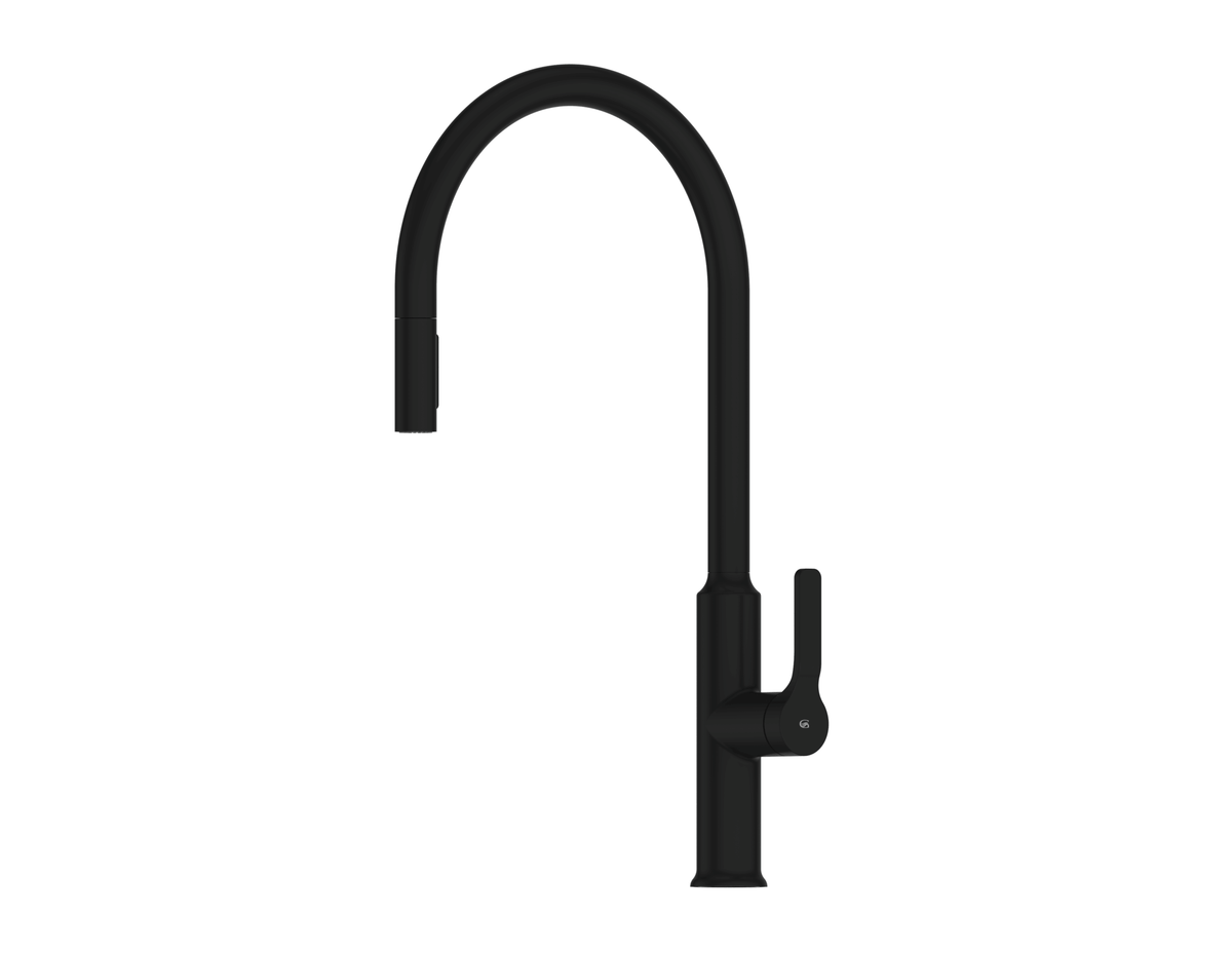 Craft Pulldown Kitchen Mixer with Chef's Spout - PVD Matte Black