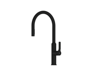 Craft Pulldown Kitchen Mixer with Kitchen Spout - PVD Matte Black