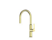 Craft Pulldown Kitchen Mixer with Prep Spout - PVD Brushed Brass
