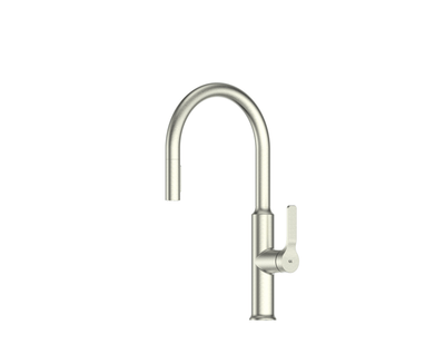 Greens Craft Pulldown Kitchen Mixer with Prep Spout - PVD Brushed Nickel