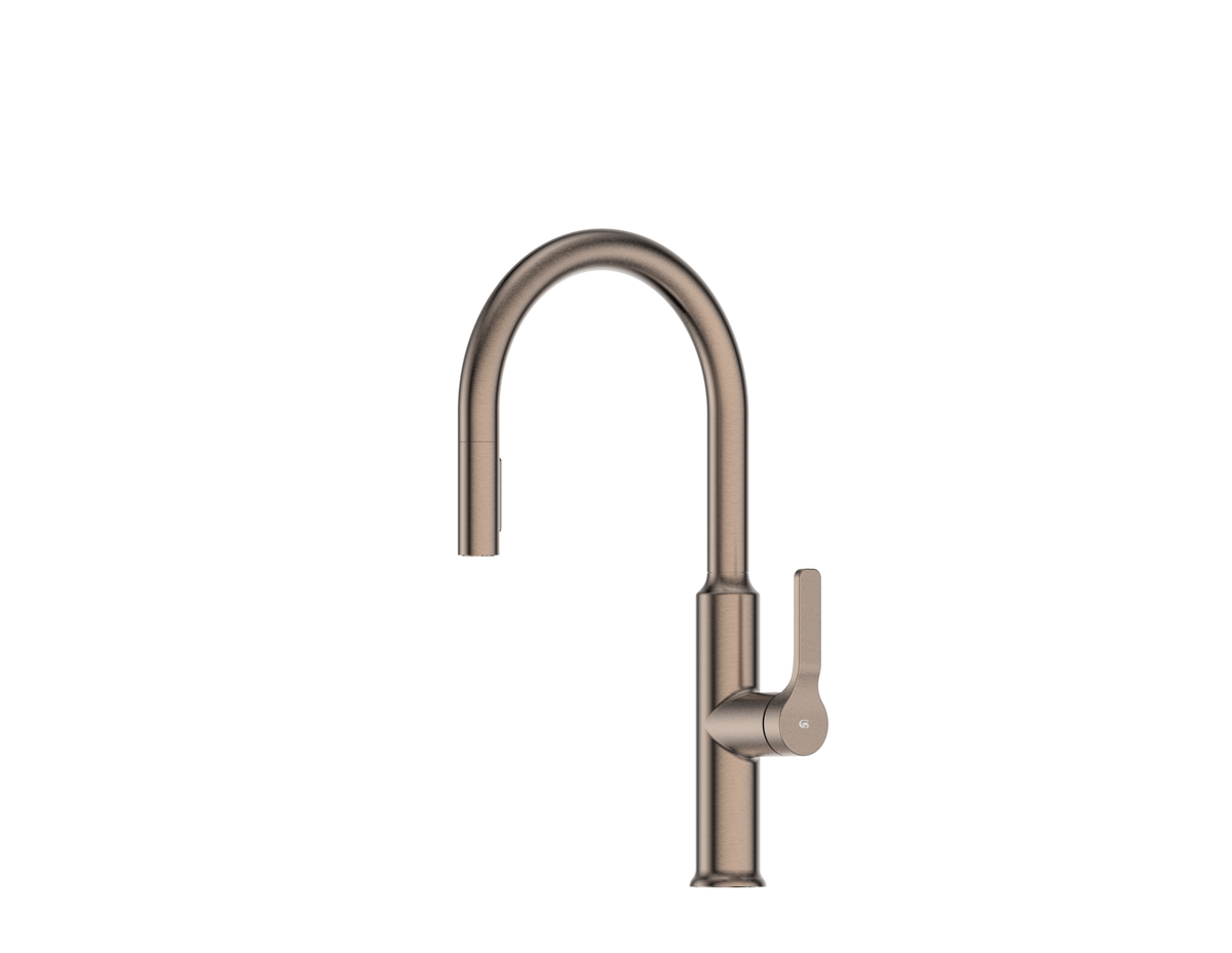 Craft Pulldown Kitchen Mixer with Prep Spout - PVD Brushed Bronze
