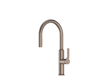 Greens Craft Pulldown Kitchen Mixer with Prep Spout - PVD Brushed Bronze