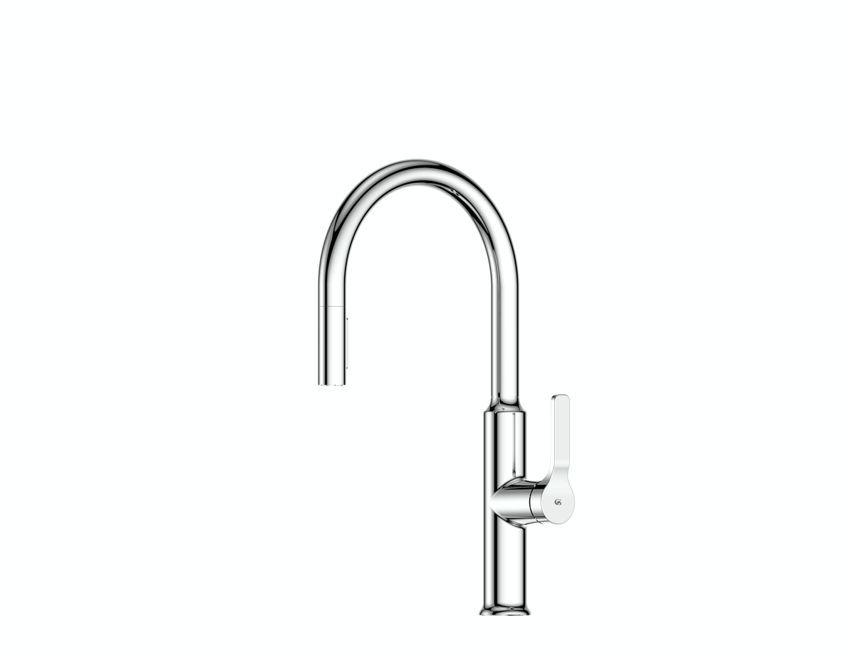 Craft Pulldown Kitchen Mixer with Prep Spout - Chrome