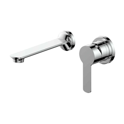Greens Astro II Wall Basin/Bath Mixer - Chrome