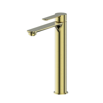 Greens Astro II Tower Basin Mixer - PVD Brushed Brass