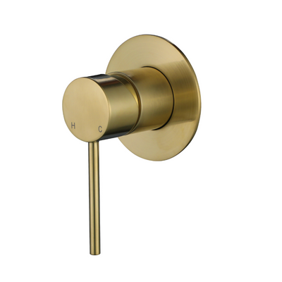 Modern National Star Mini Shower Mixer 80mm Brushed Bronze