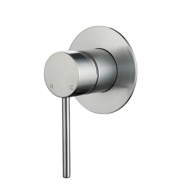Modern National Star Mini Shower Mixer 80mm Trim Kit Brushed Chrome