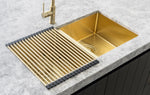 Meir Lavello Stainless Steel rolling mat protector Brushed Bronze Gold