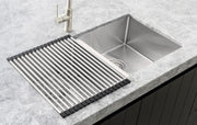 Meir Lavello Stainless Steel rolling mat protector Chrome