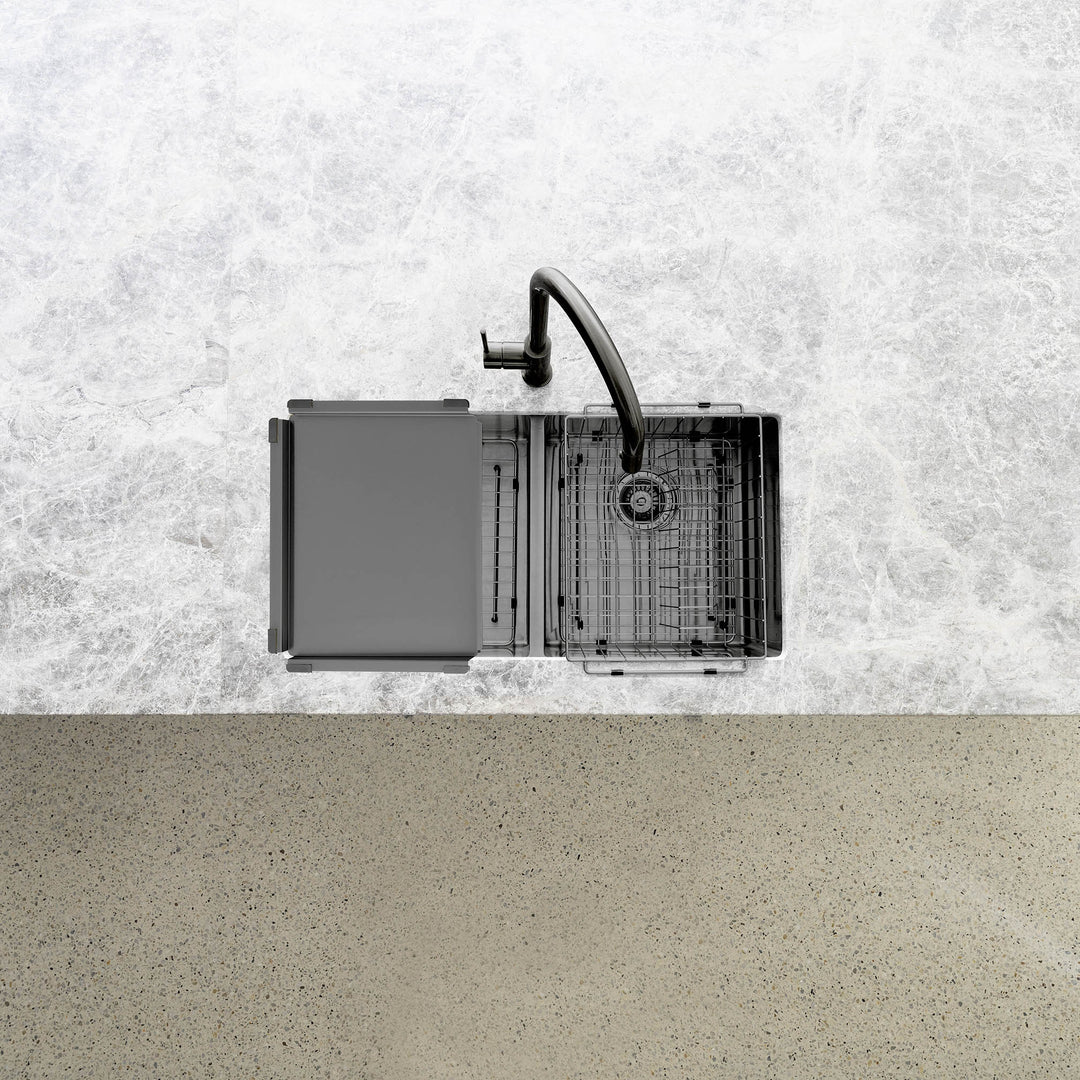 Meir Lavello Dish Draining Tray - Gunmetal Black