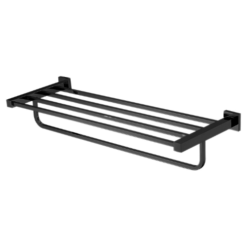 Modern National Lux Bathroom Shelf - Matte Black