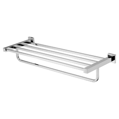 Modern National Lux Bathroom Shelf - Chrome