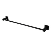 Modern National Lux Single Towel Rail 600mm - Matte Black