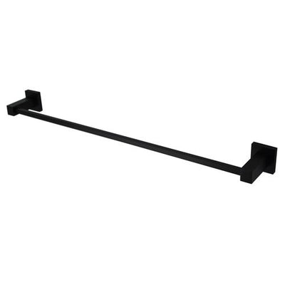 Modern National Lux Single Towel Rail 750mm - Matte Black