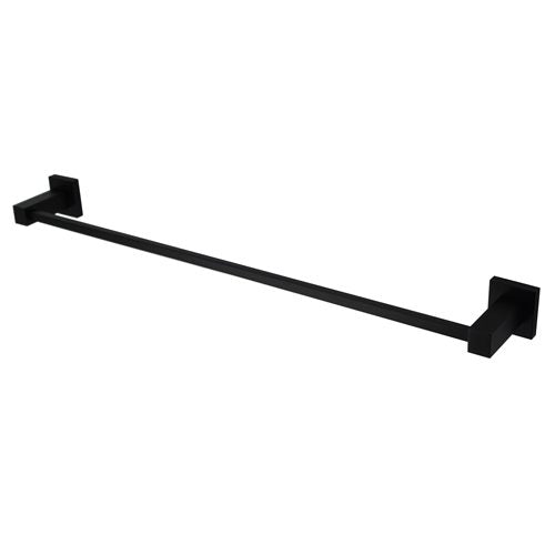 Modern National Lux Single Towel Rail 900mm - Matte Black