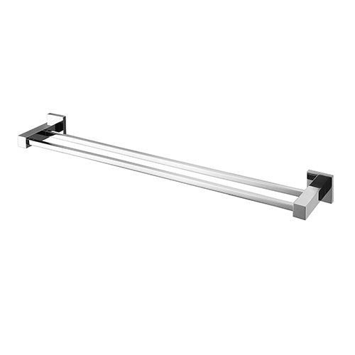 Modern National Lux Double Towel Rail 750mm - Chrome