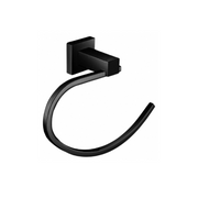 Modern National Lux Towel Ring - Matte Black