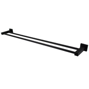 Modern National Lux Double Towel Rail 900mm - Matte Black