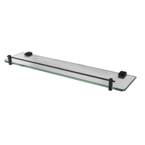 Modern National Lux Glass Shelf - Matte Black
