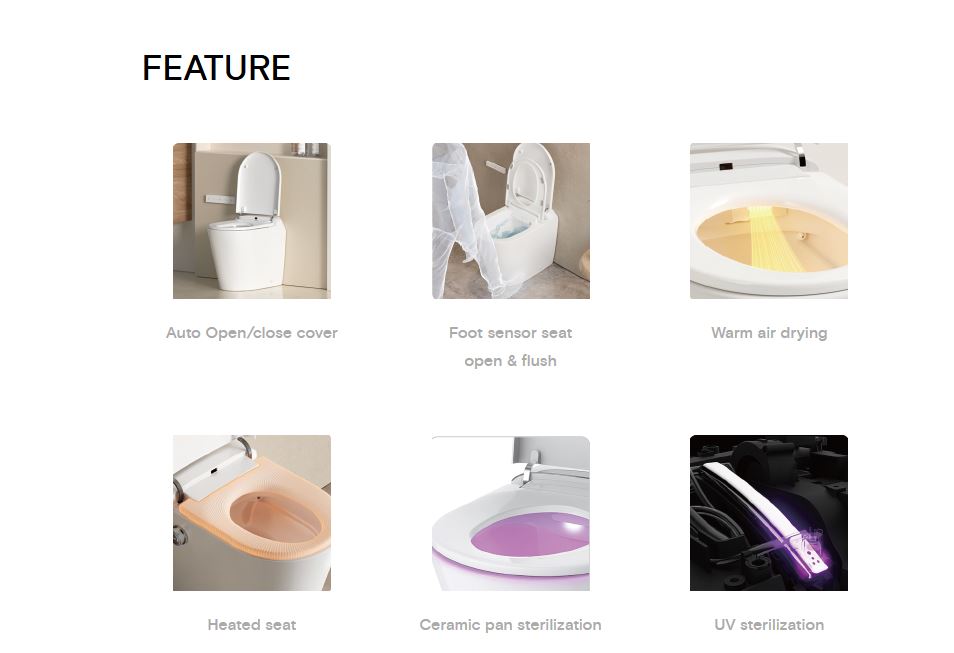 Lafeme Autolux Wall Faced Intelligent Toilet
