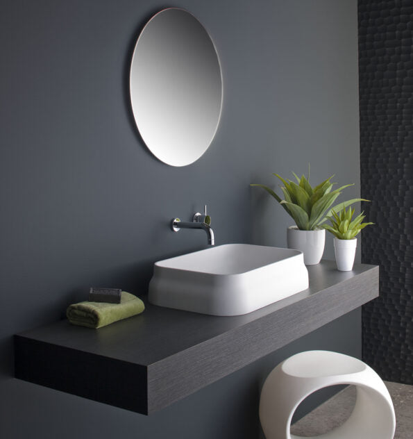 Omvivo Latis rectangle above counter basin
