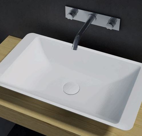 Pietra Bianca Lidia Above Counter Stone Basin