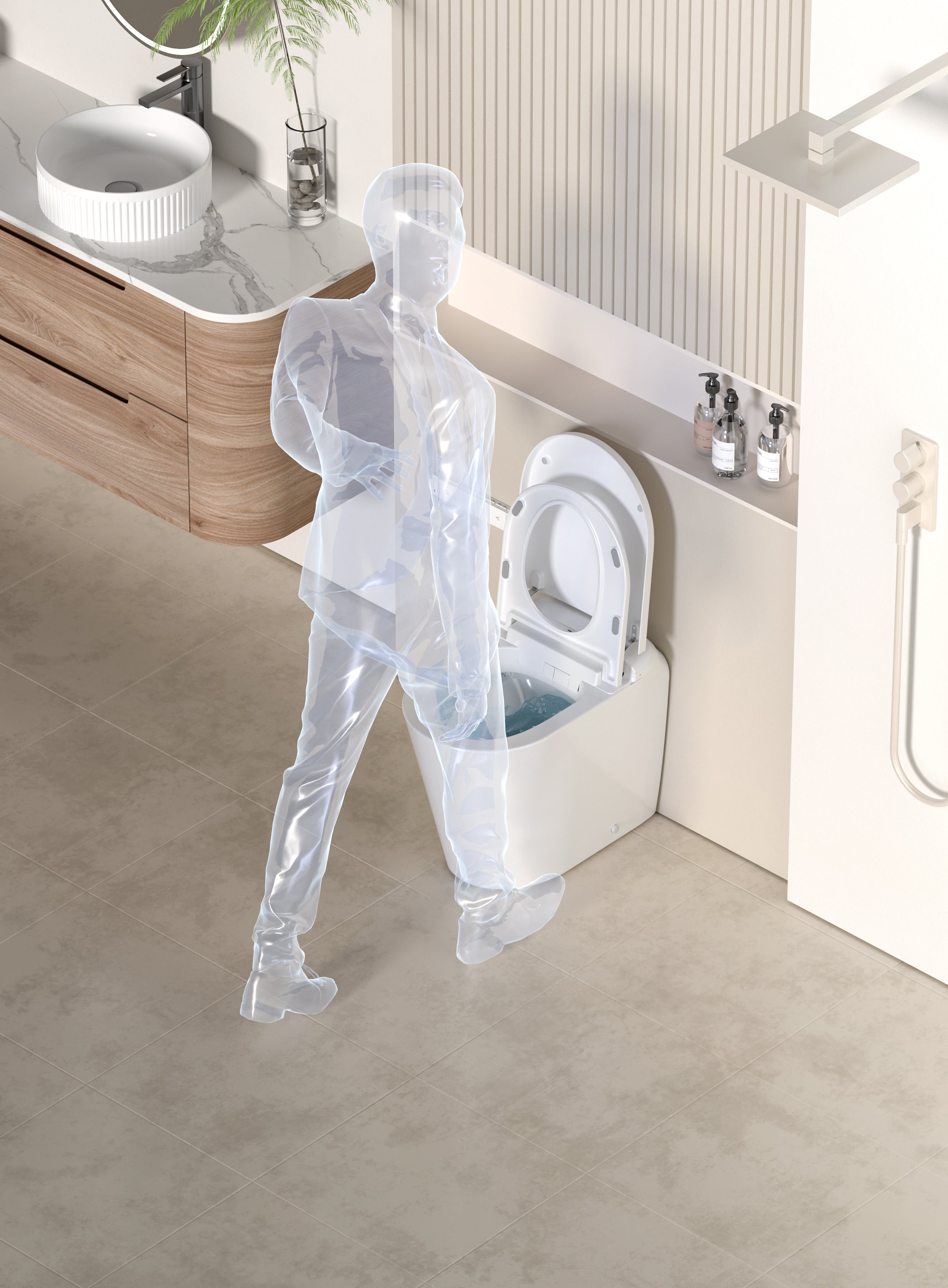 Lafeme Autolux Wall Faced Intelligent Toilet