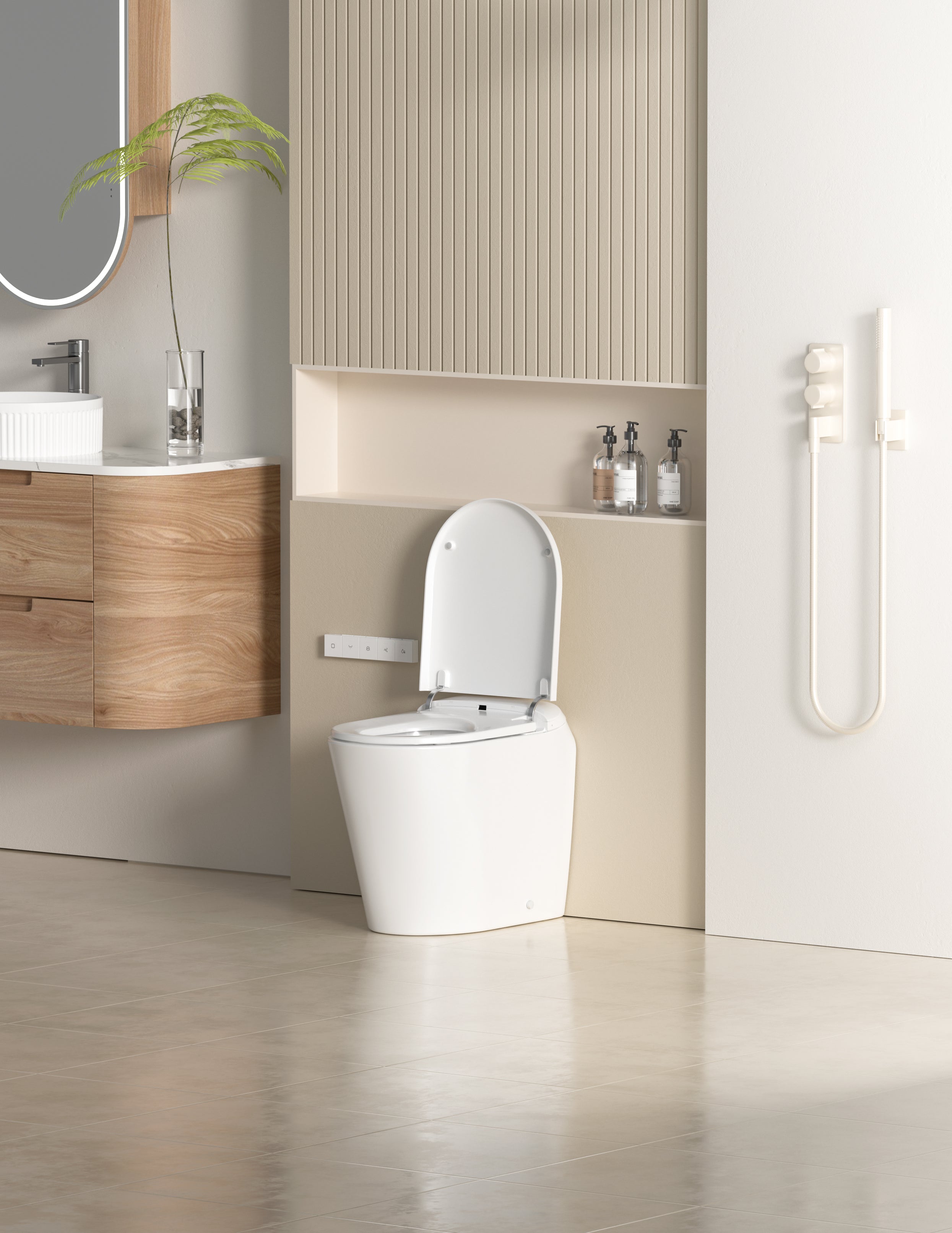 Lafeme Autolux Wall Faced Intelligent Toilet